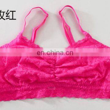 Hot sell ladies custom bralette wireless bra soft bra