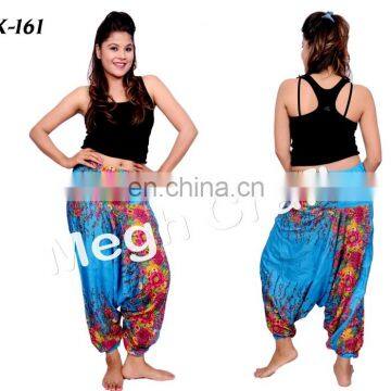 Indian Harem Pants Genie Aladdin Causal Pants- Gypsy Dance Yoga Pants Belly Baggy Jumpsuit- Women's Harem Pants-