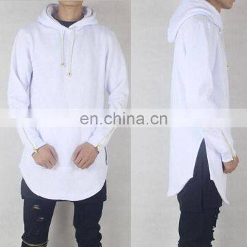 wholesale elongated hoodies - custom Hoodie/long Tall Hoodie/ Street wear hoodies Elongated hoodie