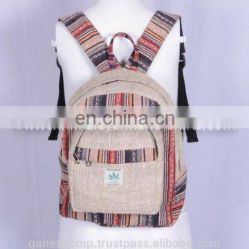 Stylist Travelling Hemp Backpack HBBH 0024