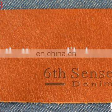jeans genuine leather label