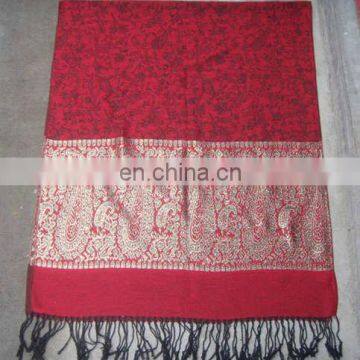 cashew jacquard pashmina shawl & scarf 70*180cm add 2*10cm fringe good quality