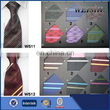 polyester jacquard woven fabric stripe neckties