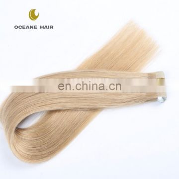 Human remy hair 2.5g 40pcs 22inch human ombre invisible remy tape hair extension