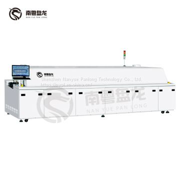 Professional 8 heating zone reflow oven smt production line