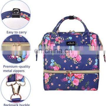 Floral Lunch Bags cooler for Women Insulated Backpack for Girls Lunch Box