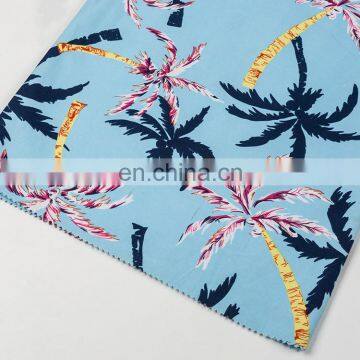 Factory Wholesale 100% Polyester Printed Microfiber Peach Skin Fabric for Beach Shorts photo-3