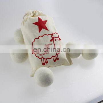 Medium Size 3pcs Set Smart Sheep Dryer Balls China Supplier Wholesale White 7cm Wool Ball photo-6