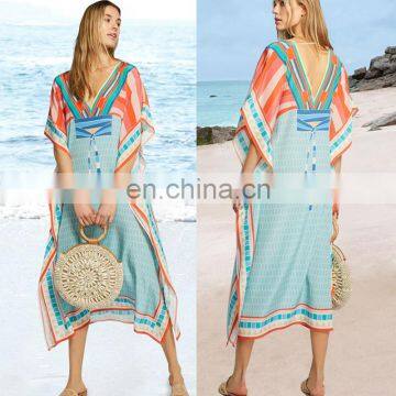 2019 летний шифоновий купальник-кафтан для жінок, пляжний палео, купальник-облякання, саїда де праія, пляжний халат, пляжний сарафан photo-3