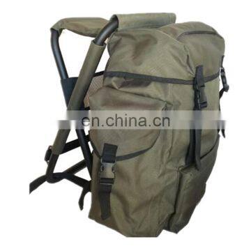 Custom Outdoor Waterproof Fishing Backpack Bag Tackle Bags With Steel Stool