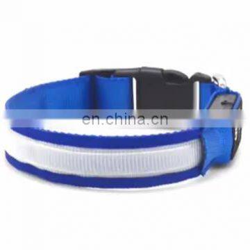 HQP-XP04 HongQiang LED Dog Training Collars Flashing Light Pet Collar Adjustable USB Rechargeable Dog collar