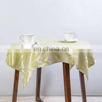 Premium Polyester Light Green Printed Table Clothes Party Table Cloth Round Table Cloth photo-3