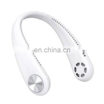 Remax S01 Mini Rechargeable Portable Sport Bladeless Neck Bank Fan photo-4