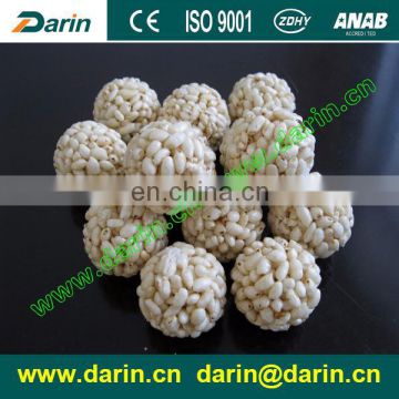 Puffed rice candy cake production line/ popcorn ball forming machine