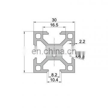 SHENGXIN Wholesale Anodized 3030 Extrusion t Slot 30x30mm Industrial Aluminium Profile Supplier photo-2
