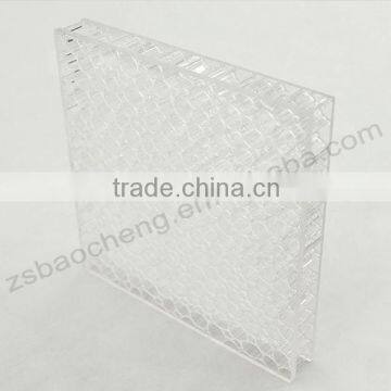 New Building Material Decorative Glossy 3D Plastic Honeycomb Panel photo-3