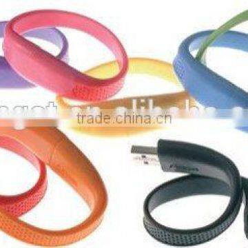 promotioanl customized usb silicone bracelets