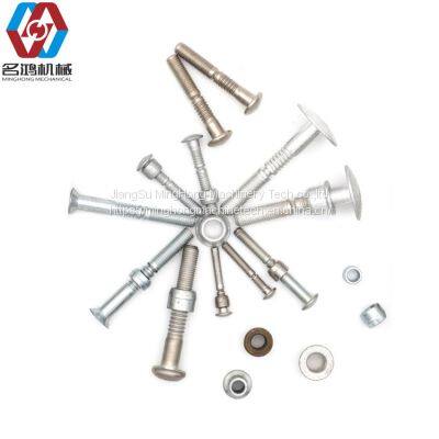 C6L Aluminum Steel Stainless Steel Huck Lock Bolts Lockpins With Collars