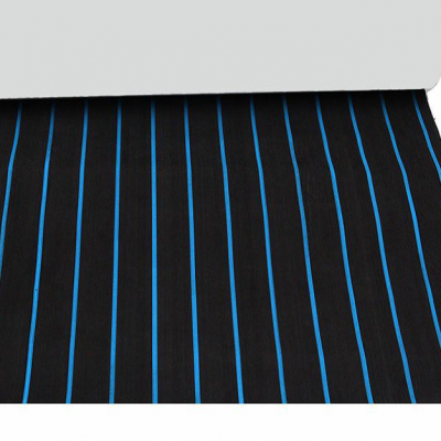 NEKEKE 6mm Black + Blue Stripe EVA Foam Sheet Boat Yacht Deck Pad Cheap outdoor decking