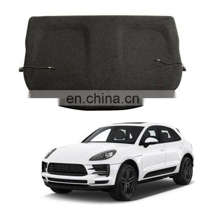 Cargo Cover Black Cargo Security Shield Luggage Shade Rear Trunk Cover For Porsche Macan