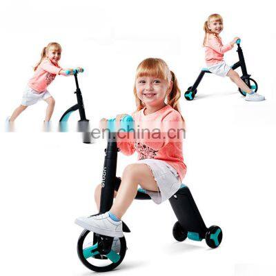 2021 Popular New Three In One Children Scooter Convertible Bicycle Scooter Tricycle Balance Car For Outdoor