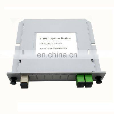 1x2 SC UPC/APC LGX Box PLC Optical Splitter Single Mode LGX Module PLC Splitter 1x2 plc splitter lgx