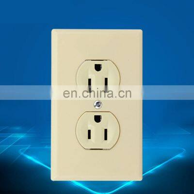 US Standard USB Wall Plug Adapter socket,115mm Dual USB Port Power Outlets Panel Universal Type B Plug Socket,AC 110-250V