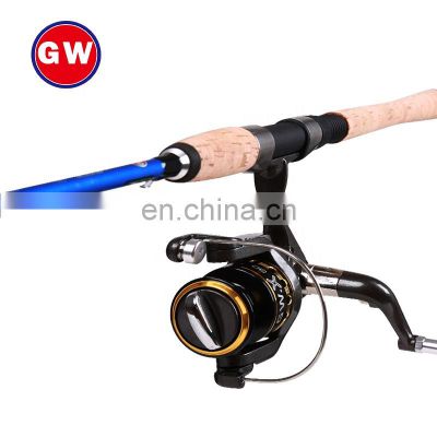 Guangwei  2.1m 2.4m Carbon fiber fishing rod and reel set casting fishing rod spinning pesca