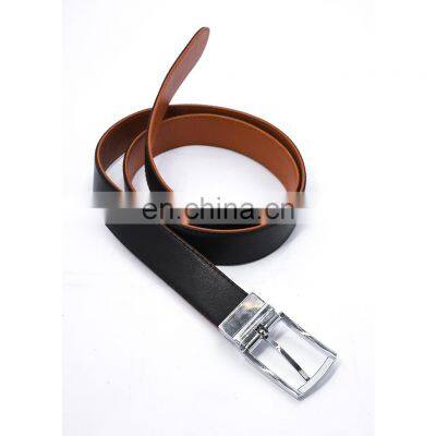 New pin buckle design men high quality leather belt adjustable alloy luxury belts for men