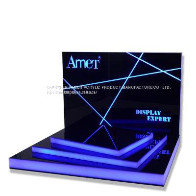 Акриловый светильник с LED подсветкой Акриловый стеллаж для электроники Акриловый демонстрационный стенд