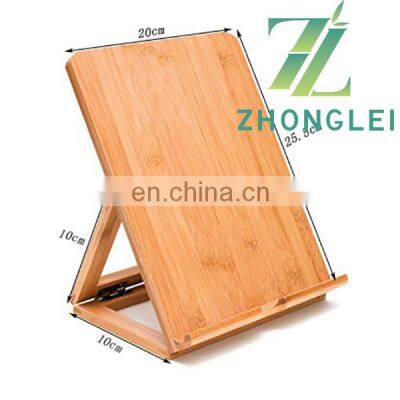 Wholesale Cheap Natural Bamboo Wood Folding Holder Stand for IPad photo-5