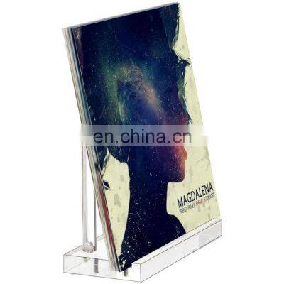 Clear Acrylic LP Vinyl Record Holder Tabletop Vinyl Record Display Stand