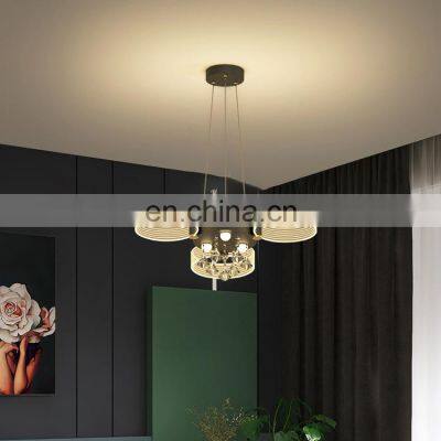 Factory Direct 24watt 42watt Round Dining Room Black Gold Modern K9 Luxury Crystal LED Pendant Light photo-2
