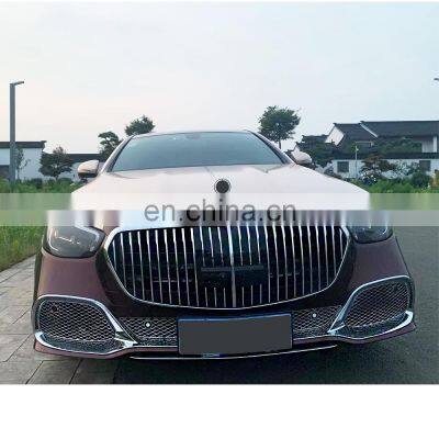 For W213 2021 modified Maybach model body kit include front and rear bumper assembly Grille for Mercedes benz E-class E200 E300