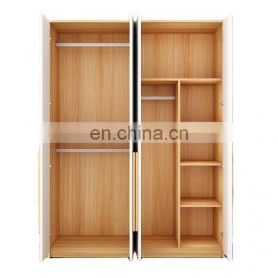 Customized Color Economical Luxury Cheap Bedroom Furniture Wooden Factory Produce Modern Portable Wardrobe for Sell photo-4