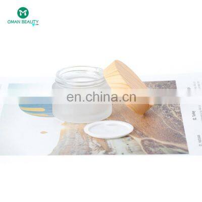 Mini 8oz Frosted Glass Body Lotion Scrub Candle Jar With Lid Wholesale photo-2