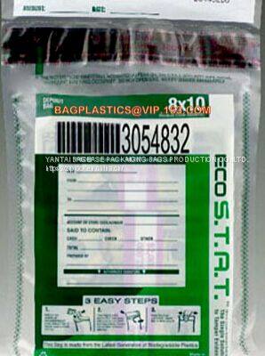 Temper Evident Security Plastic Cash Bank Deposit Bags, Steb Security Plastic Money Pe Bank Deposit Coin Security Pouch photo-3