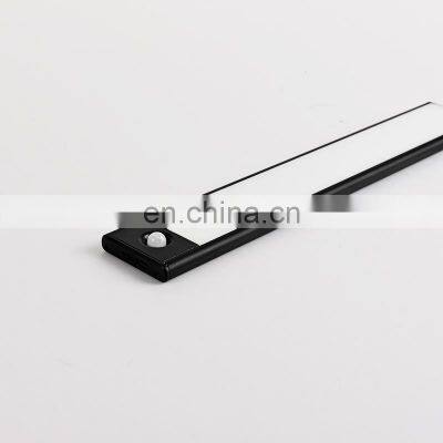 USB Rechargeable Magnetic LED Under Cabinet Lights With PIR Motion Sensor Night Lights For Indoor Bedroom