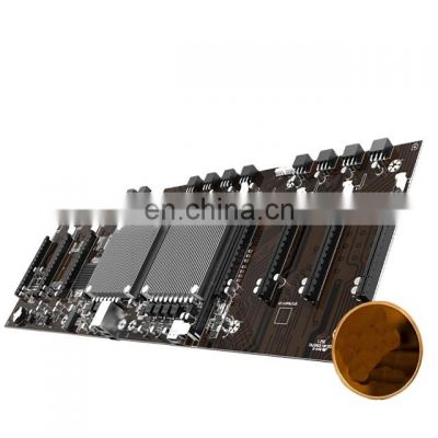 New X79 In-line Dual Cpu 9 Card Motherboard Large Spacing Set Platform Motherboard