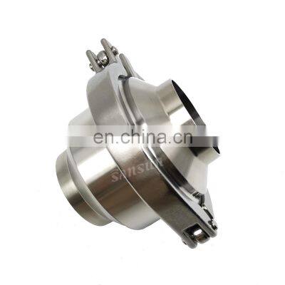 Stainless Steel Sanitary ball swing piston Check Valve For Food Processing