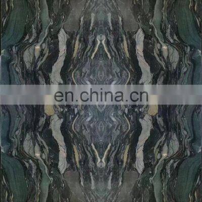 Peacock Green Marble Tiles Dark Green Marble Wall Decorative Tiles
