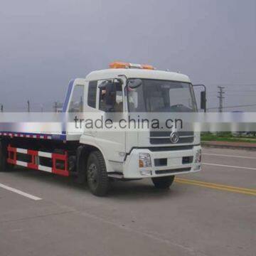 Dongfeng 4x2 flat bed road wrecker truck