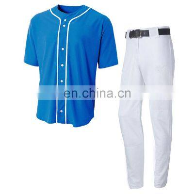 custom logo brand fabric v neck baseball uniform jersey short sets 3/4 blank baseball t shirts for men