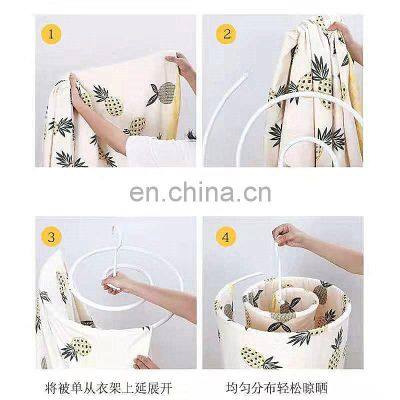 New Hot Sale Sheet Quilt Snail Round Rotating Balcony Spiral Drying Rack photo-2