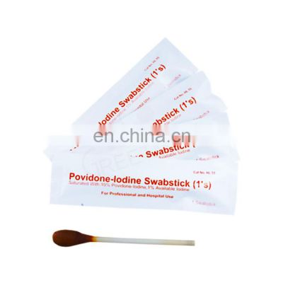 High quality medical povidone iodine swab stick