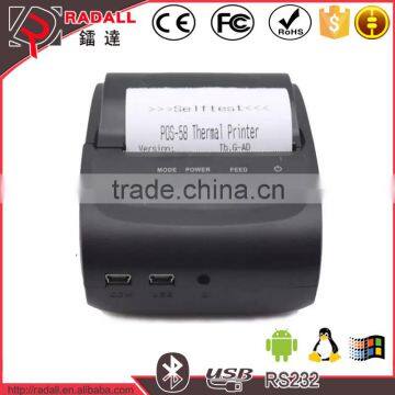 Trade Assurance 5802LD 58mm wireless thermal printer smartphone pc computer mini bluetooth printer machine