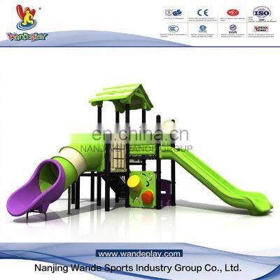 Outdoor Treehouse Playground Backyard Equipment With Slide