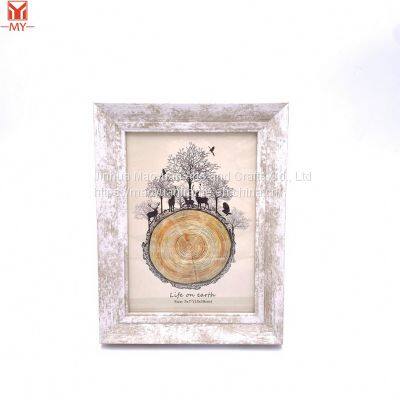 PS White Decorative Design Wide Border Picture Frame for Home Display photo-2