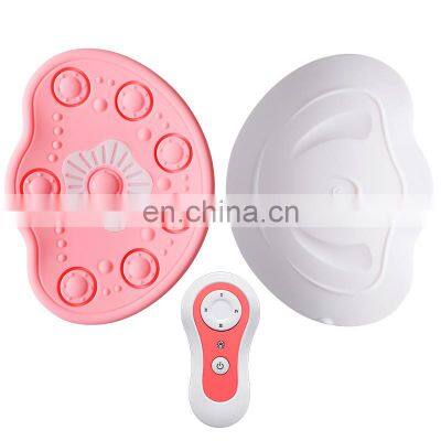 Wireless Silicone Chest Massager Red Blue Light Lactation Massage Care Hot Vibrating Breast Massager Machine