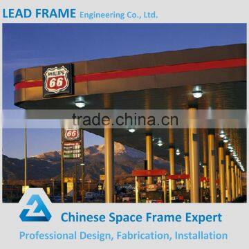 Light steel space frame gas filling station